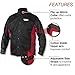 Lincoln Electric Grain Leather Sleeved Welding Jacket | Premium Flame Resistant Cotton Body | Black & Red | XL | K2987-XL