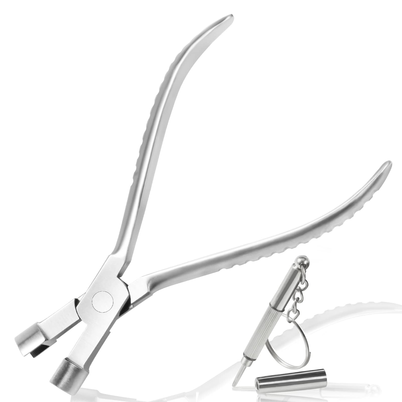 LEONTOOL Eyeglasses Clip Sucker Pliers 6 Inch Optical Tools Optical Glasses Frames Assembling & Adjusting Hand Tools with Professional Eyeglass Repair Screwdriver