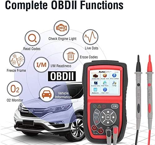 Autel AutoLink AL539 OBD2 Scanner Fault Code Reader with Avometer ...