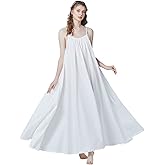 BEAUTELICATE 100% Cotton Victorian Nightgown for Women Grecian Sleepwear Honeymoon Bridal Lingerie