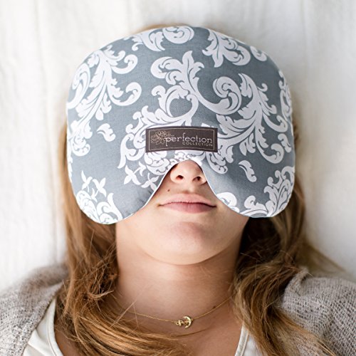 Perfection Collection Migraine Relief Eye Pillow Masks, Flaxseed Filled