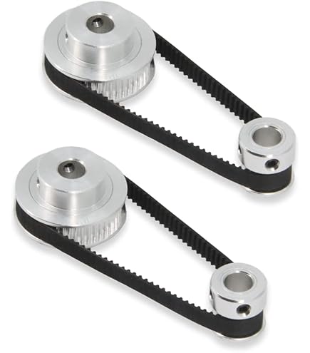 2x XL 10T Timing Belt Pulleys - 8mm Bore, For 10mm Wide GT2/HTD Belts, Synchronous Wheel
