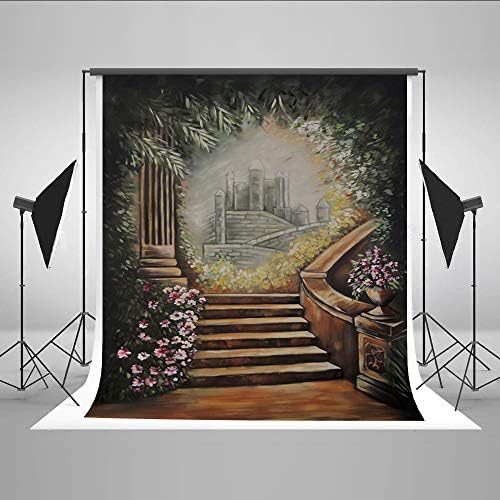 KateHome PHOTOSTUDIOS 1.5x2.2m Girl Portrait Photo Backdrop Retro Painting Photography for Backgrounds Microfiber Photo Studio Backdrop Props