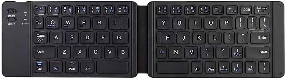 Ultra Thin Light Mini Bluetooth 3.0 Folding Keyboard Wireless Rechargeable Keypad for IOS/Android/Windows Ipad Tablet Phone