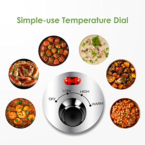 Slow Cooker CrockPot Pot Stainless Steel Crocker Temperature Setting 2