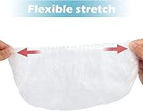 G2PLUS 100Pcs Disposable Large Shower Caps 50 cm Waterproof Hair Caps view 2