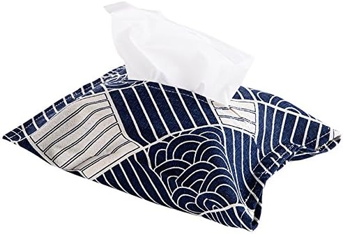 Janice home Janicestyle Cotton and Linen Rectangle Paper Tissue Box Vending Machine Case Napkin Home Office Decoration Auto Parts
