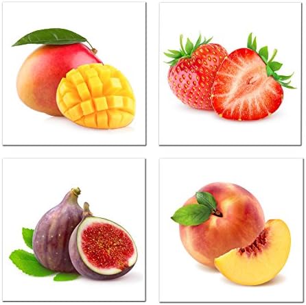 Boqi Art- Canvas Prints Fruit Pictures on Canvas Wall Art Framed Modern Decor Paintings