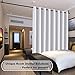 100% Blackout Curtains for Living Room Extra Wide Blackout Curtains for Patio Doors Double Layer Lined Drapes for Double Window Thermal Insulated Curtains/Draperis - White, 100