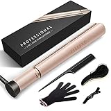ELLESYE by Homitt Hair Straightener, Professional Ceramic Flat Iron for Hair with Negative Ion & Dual Voltage, 3D Floating Plates Twist Straightening Iron with Adjustable Temperature(250-450℉)