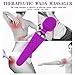 Electric Wand Massager, Women Cordless Waterproof Handheld Personal Massger with 12 Powerful Pattern, MELO Rechargeable Lightweight Therapeutic Body Magic Massager for Muscle Aches and Sports Recovery