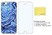 Iphone 6s Case, Iphone 6 4.7 Inch Case, IiEXCEL Marble Pattern Blue Glacier Pattern Soft Flexible TPU Slim Fit Cover Case and Glass Screen Protector for Iphone 6/6s (Color 14)