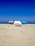 Neso Tents Beach Tent with Sand Anchor, Portable Canopy Sun Shelter, 7 x 7ft - Patented Reinforced Corners