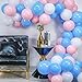 PartyWoo Blue Pink Balloons - 100pcs, 10in, Gender Reveal, Pink & Blue, Baby Shower