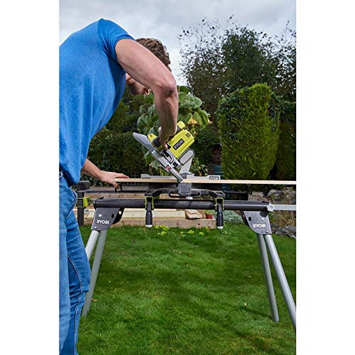 Ryobi Akku Kapp-/Gehrungssäge R18MS216-0 (ohne Akku, Kappsäge mit Zugfunktion, stufenloser Gehrungswinkel… – Bild 5