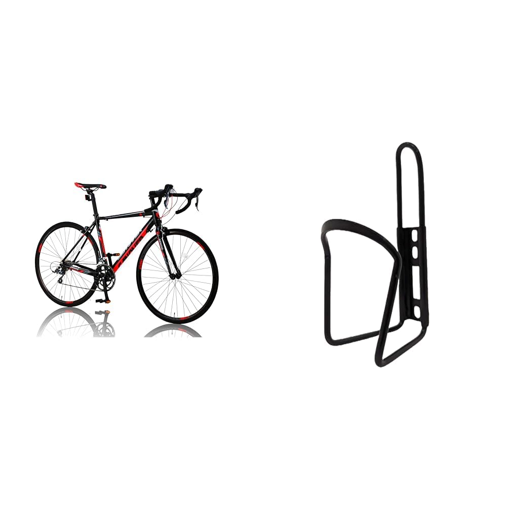 カノーバー(CANOVER) クロスバイク 自転車 ボトルケージセット 21段変速 クロモリフレーム 60mmディープリム CAC-024 HEBE ホワイト 29411 700C カノーバー(CANOVER)クロスバイク 自転車 ボトルケージセット 21段変速