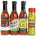 Trappey's Hot Sauces - Mexi-Pep, Red Devil, Louisiana (6 Oz Ea) and Peppers in Vinegar (4.5 Oz) - 4 Pack Variety