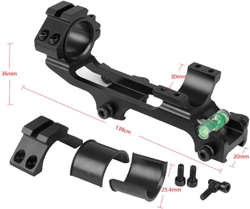 WestHunter Optics Picatinny QD Scope Mount, 1"/30mm Tactical One Piece Quick Release High Profile Rifle Scope Dual Rings with Bubble Level and Picatinny Rail, Style-2 : Sports & Outdoors