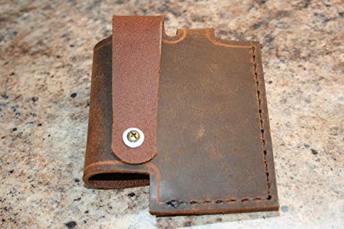 Wireless Transmitter Sheath - Line 6 Relay Holster - For G30, G60, and G90 Packs - Genuine Buffalo Leather - Hip Carry - Strap Carry - Handmade In The USA