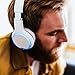 Wearhaus ARC+ Bluetooth Wireless Sharing Headphones, HiFi Bass Wired Headset w/Mic, Color Changing LED Light, On Ear Noise Isolating Soft Comfort Earpads for Gaming Travel Work, Touch Control – Whitethumb 3
