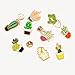 Souarts 17Pcs Cartoons Cactus Enamel Brooch Pin Set, Cute Enamel Lapel Cartoon Brooch Pin, Badges Brooch for DIY Clothes T-shirt Jackets Bags Backpacks Lapel Pin Set