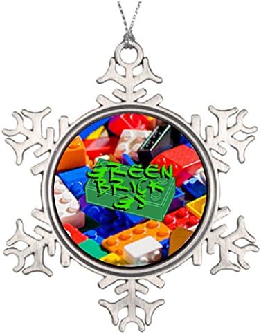 Memy Isole Christmassnowflake Ornaments Deluxe Brick G's Photo Snowflake Ornaments