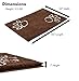 BIRDROCK Home Chenille Dog Doormat - Absorbent Surface to Keep Floors Clean, Non-Skid Bottom for Safety, Ultra-Soft & Durable, Ideal for Pets, Protects Floors from Dirt - 35 x 25, Brown