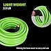 PowRyte Elite 300 PSI PVC Air Hose - 3/8-Inch by 25-Feet, 1/4-Inch MNPT Brass Ends