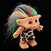 Fityle Dollhouse Miniature Colorful Hair Troll Doll Leprocauns Figures Toy Cake Toppers Kids Children School Project