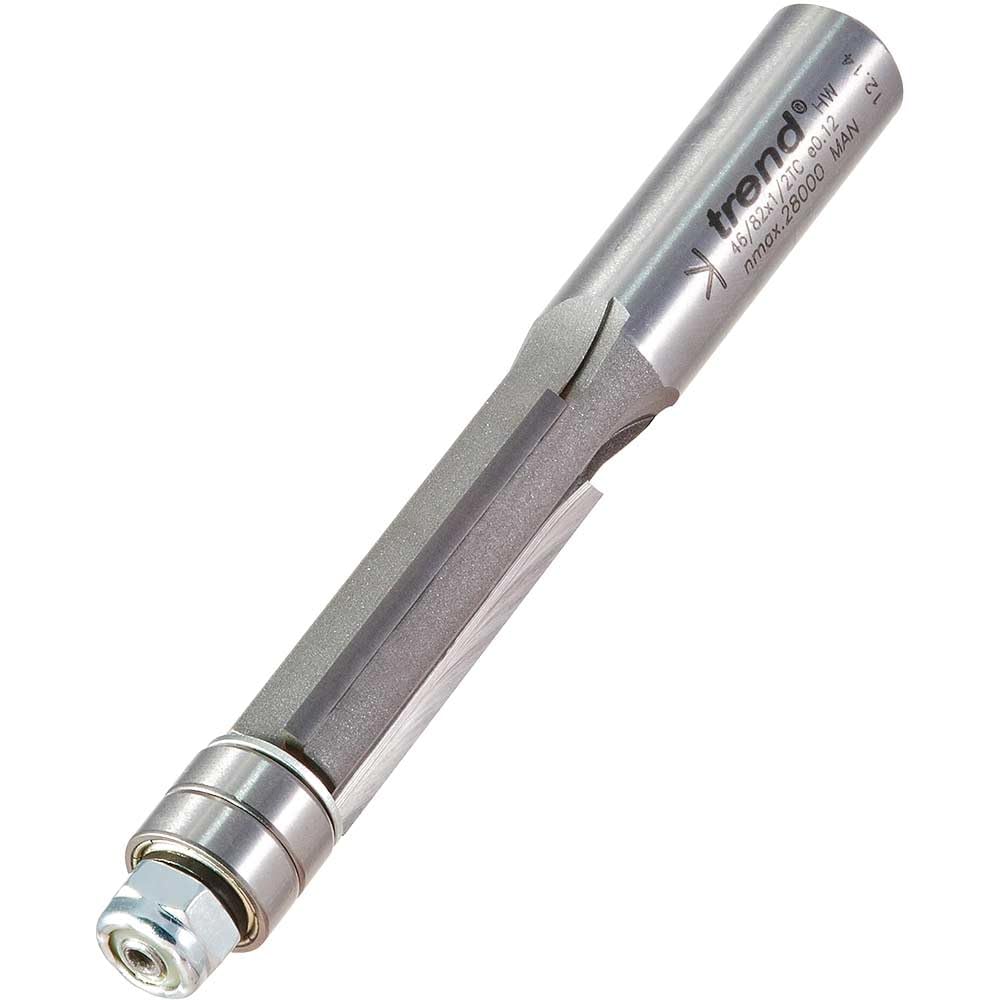 Trend Professional Bearing Guided Triple Flute Trimming Cutter, 1/2 Inch Shank, 12.7mm Diameter, 38.1mm Cut Length, Tungsten Carbide Tipped, 46/82X1/2TC โ image 1