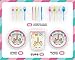 Unicorn Party Supplies Set – Serves 16 – Girls Birthday Decorations Tableware for Kids – Disposable Table Cover, Plates, Cups, Napkins, Utensils & Happy Birthday Banner – by BLUE DONKIE