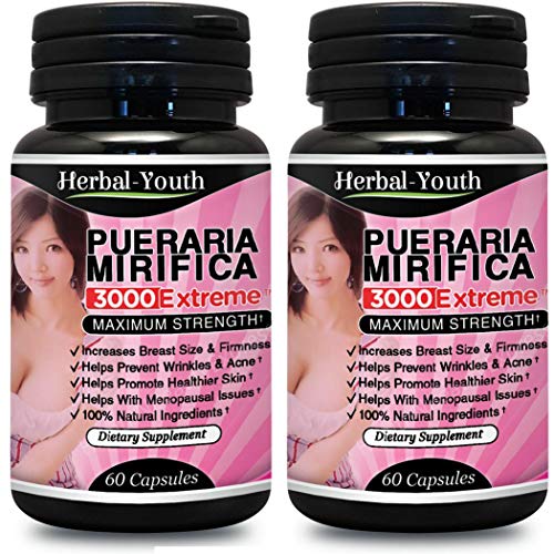 Extreme Pure & Natural Bust Breast Enlargement 120 Capsules Pueraria