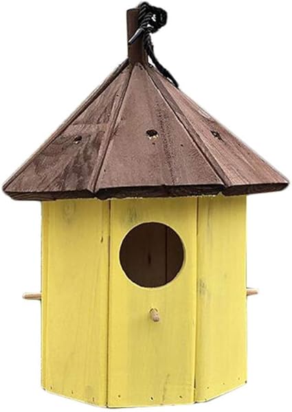 ART-YJ Nidos para pájaros Pajarera Jardín Colgando Caja De ...