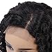 ATZHAIR 4x4 Lace Front Wigs Brazilian Virgin Human Hair Wigs Glueless Cap Deep Curly Bob Wig Pre Plucked with Baby Hair for African American Women 150% Density Natural Color 12 Inch