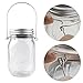 Anpatio 12pcs Mason Jar Hangers Hooks Stainless Steel Wire Handles Hanging Mason Ball Canning Jars Solar Light for Wedding Garden Porch Yard Patio Decoration Silver