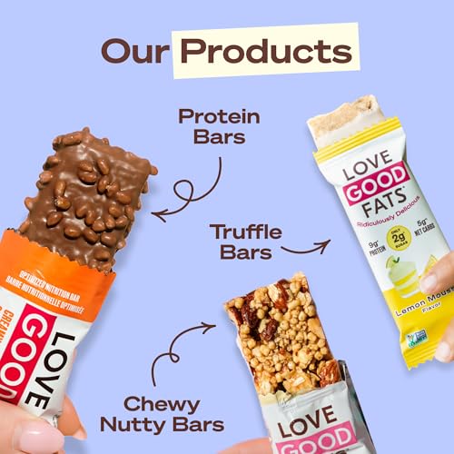Love Good Protein Truffle Bars | Keto Bars | Low Sugar, Low Carb & Gluten Free | Truffle Peanut Butter Chocolatey - 12 Pack