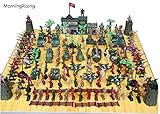 MorningRising 146 PCS WWII Set Army Men,War Soldiers with Handbag,Toy Soldiers Set,Gift for Kids