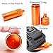 PPFISH 3 Air-tight EDC Accessory Case, Pill Fob Capsule Keychain, Waterproof Match Case Battery Holder, Outdoor Survival Storage Metal Container Dry Box
