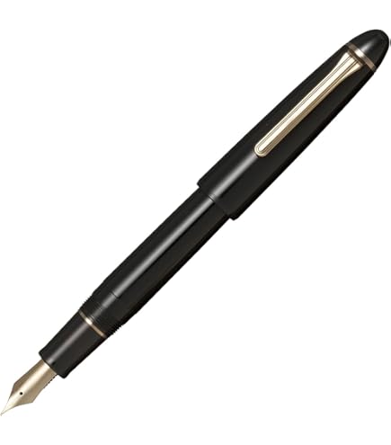Caneta-tinteiro Sailor 1911 Realo Black GT 21K Gold Fine Point
