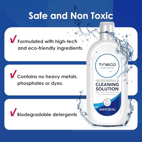 Floor Cleaning Solution 1L (16.9 Fl Oz × 2 Pack), Compatible with Tineco i5/i6 Stretch FLOOR ONE S5/S6/S7/S9, S6/S7/S9 Master & Breeze Series Wet Dry Vacuum