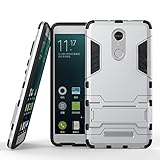 Redmi Note 3 Cover DWaybox 2 in 1 Hybrid Heavy Duty Armor Hard Back Case Cover with kickstand for Xiaomi Redmi Note 3 / Redmi Note 3 Pro 5.5 Inches (Silver)
