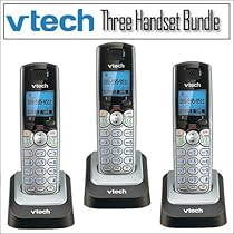 Vtech DS6101 DECT 6.0 2-line CID Speaker Handset 3-pack