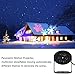 LED Snowflakes Projector-Christmas projector，Christmas Party Light， Heart Snowflake Garden Lamp Outdoor Lighting (Black)