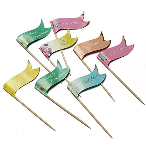 BoatShop 24 Buffet Party Food Cake Cupcake decoration Topper Picks Flags