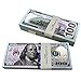 YooQn Play Money $10,000 Full Print New Style Money Copy of $100 Dollar Bills Stack, in Authentic Bank Strap