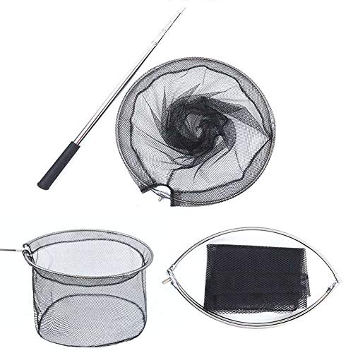 Butterfly Net Telescopic Insect and Fishing Net Perfect for Kids Catching Bugs Small Fish, Handle Extends to 32 Inches (Black-) - Thumbnail 3