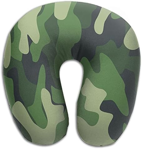 Classic Military Multicam Camouflage Travel Pillow U Shaped Pillow Memory Foam Washable Cover For Travel,Home,Neck Pain,Airplane,Car,Bus Or Camping