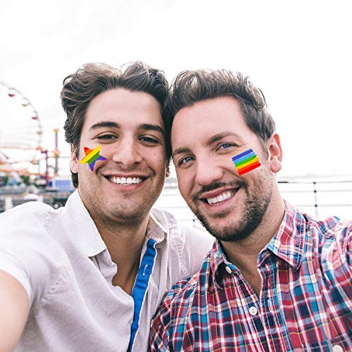 1 Rainbow+Temporary+Stickers+Celebration+Supplies