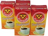 3 Corações - Coffee Rost and Ground - Traditional - 17.60 oz (PACK OF 04) | Café Torrado e Moído - Tradicional - 500g