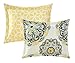 Chic Home Yellow Reversible Bed in a Bag Quilt Set, Twin Size (3 Piece), Madrid - Microfiber Bedding with Geometric Medallion Boho Pattern Print - Quilt, Pillow Sham and Decorative Pillow